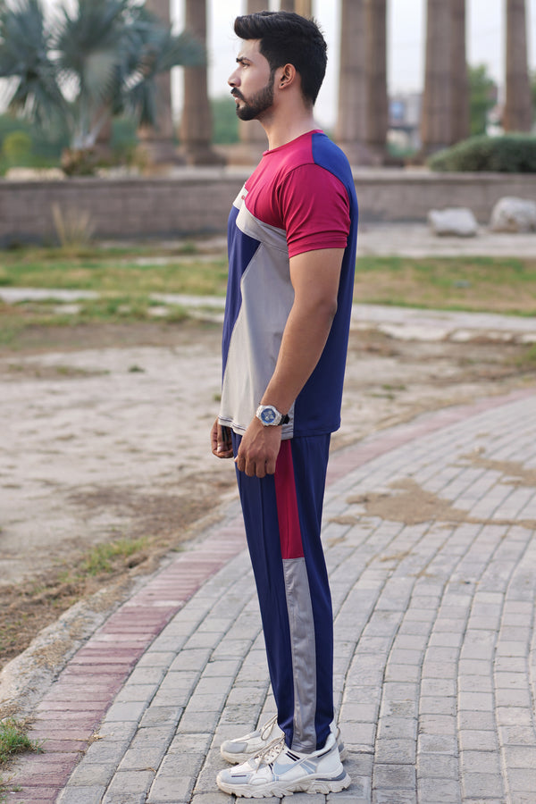 Glancedo Horizental Comfort QuickDry Tracksuit Navy