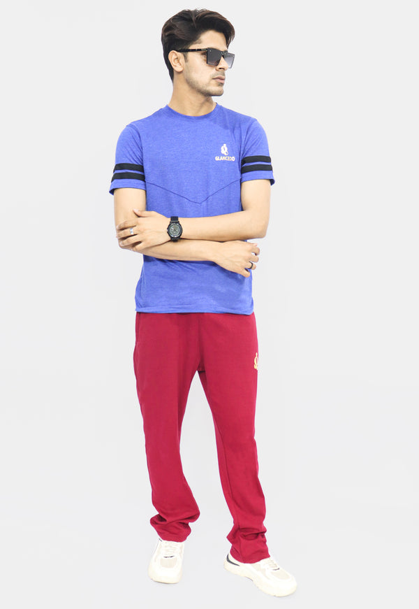 Glancedo Cotton Solid Tracksuit For Men