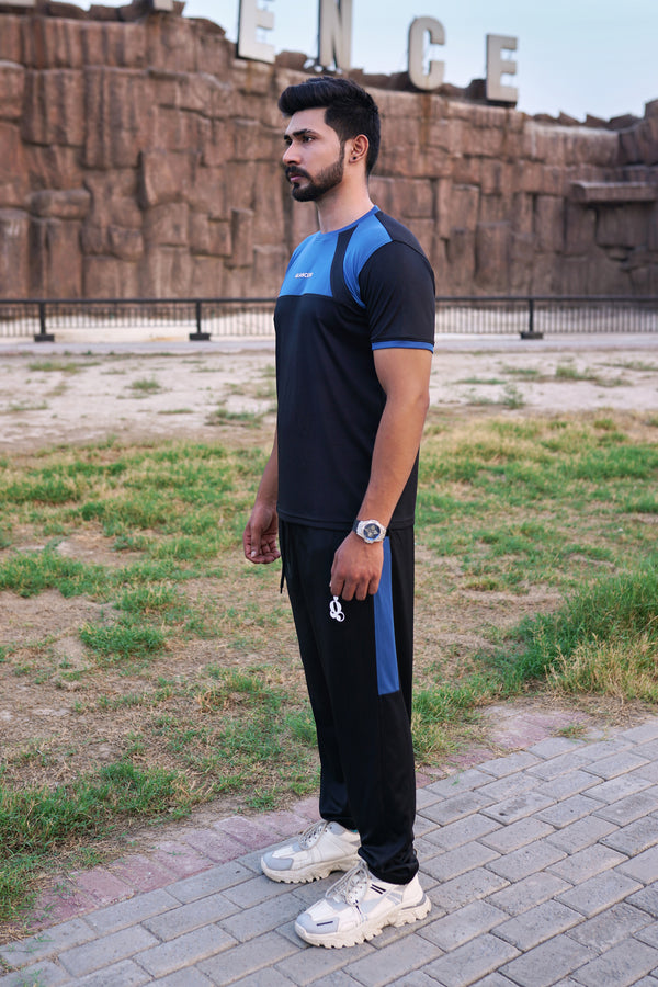 Glancedo Comfort Fit Color-Block Quick-Dry Tracksuit