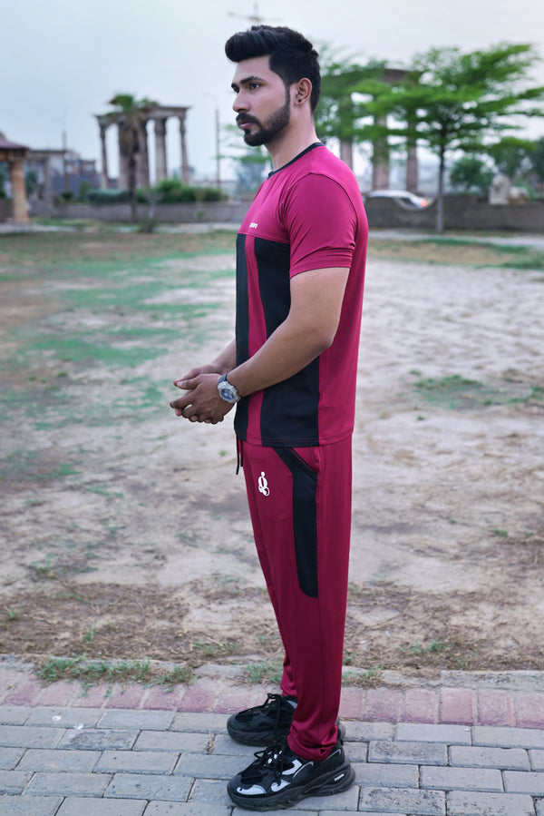 Glancedo Trendy Contrast Color-Block Quick-Dry Tracksuit