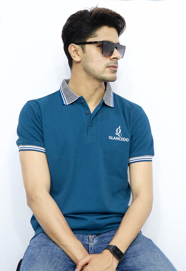 Glancedo Zinc Performance Polo T-Shirt Quick-Dry