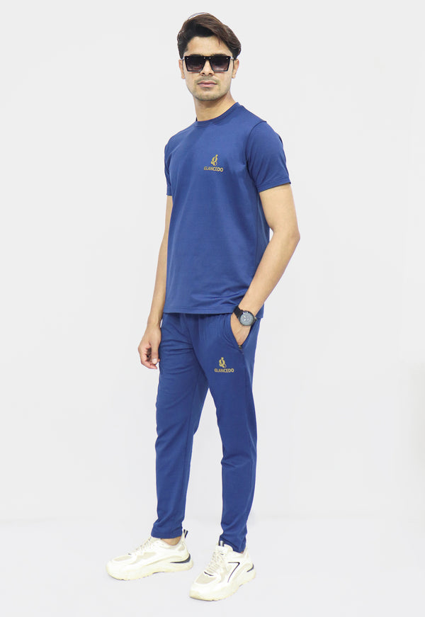 Glancedo Royal Blue Tracksuit  Quick-Dry & Comfort Fit